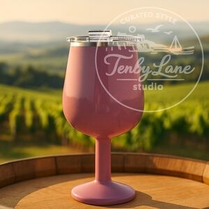 ORCA Vino Dusty Rose 15oz Insulated Stainless Steel Wine Cup w/ Lid